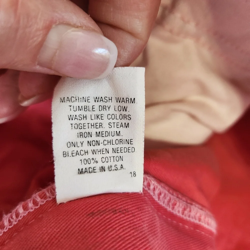 Polo Ralph Lauren Vintage Tyler Shorts Regular Fit Cotton Pleated Red Pink  36